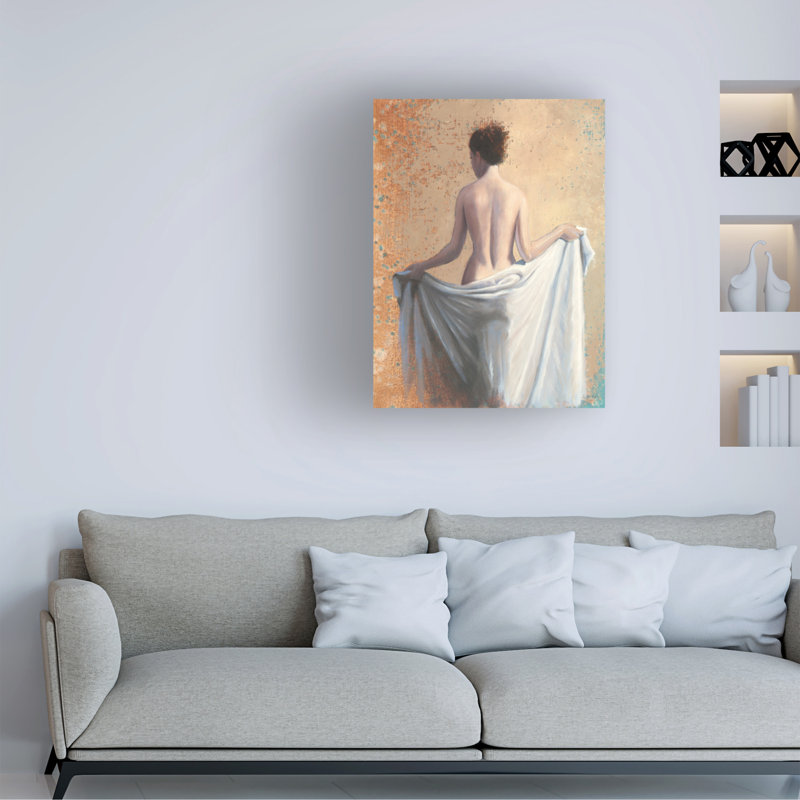 «After the Bath Coral» par James Wiens, reproduction sur toile non encadrée, H 14 po x l 19 po x P 1 po