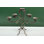 22" Hand-Forged Iron Candelabra Centerpiece – Sculptural Blacksmith-Style Candle Holder