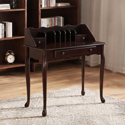 Pieds en bois massif et bureau de style traditionnel avec poids de 14,2 kg, détail en bois massif
