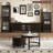 Black-brown Solid Wood Display Cases-120734870