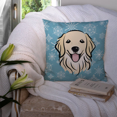  Coussin Snowflake Golden Retriever 14 po