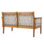 Ensemble de conversation d'extérieur 2 pièces en bois d'acacia avec corde et coussins tissés à la main Loisada-122565082