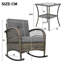 2 - Person Patio Dining Set with Square Table-771233579-771233574