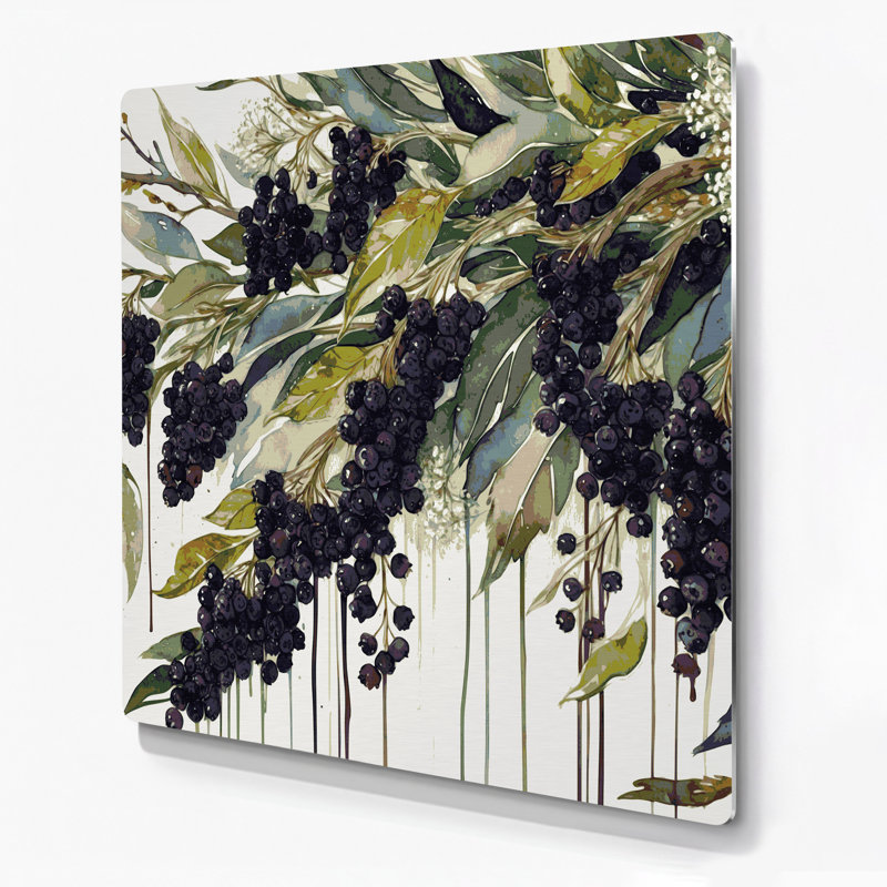 Art mural en métal Fruit, H 12 po x l 12 po