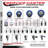Poly Swivel 3/4 Inch Threaded Stem Caster Set 2 Total Lock Brakes