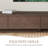 78.74 Mid Century Modern TV Stands, Dark Brown Solid Wood Media Consoler, Fully Assembled