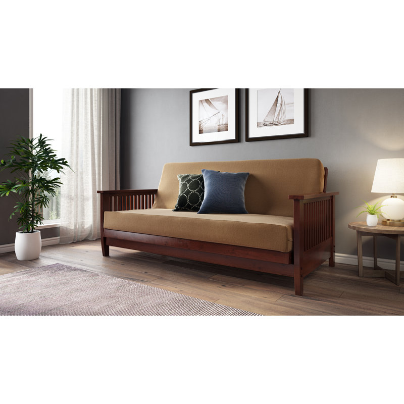Futon Frame, Dark Cherry, Full