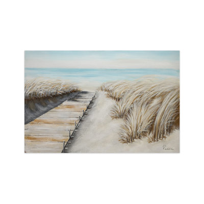 Hand -painted acrylic painting on October Dunes