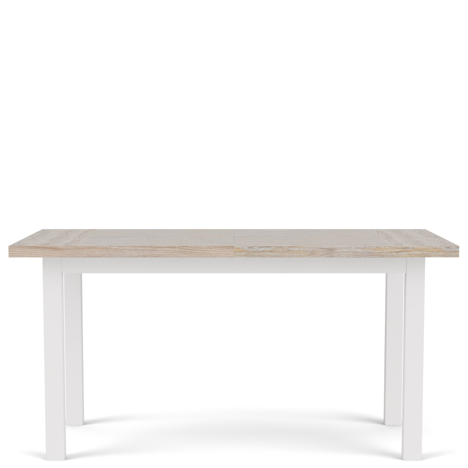 Lana Oak Dining Table Set, White