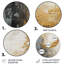 Pierre - Reproduction d'art abstrait en métal rond-989228062