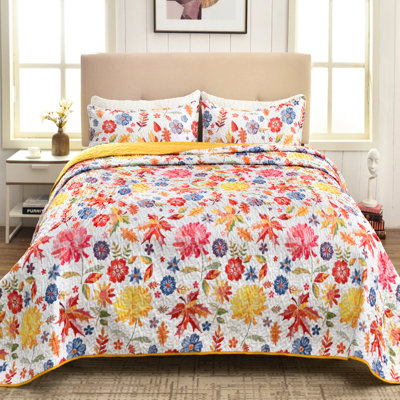 Polyester Floral Quilt