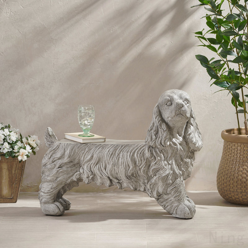 Statue chien cocker