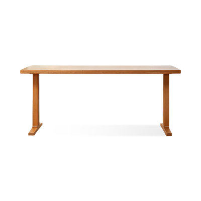 Modern Cherry Wood Color Rectangular Solid Wood Dining Table