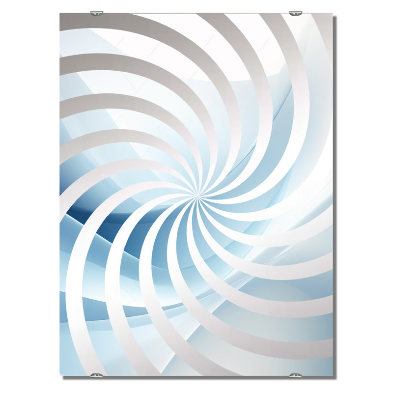 Abstrait fractal Fusion V - Miroir mural abstrait fractal MIR137537, 40 po x 30 po