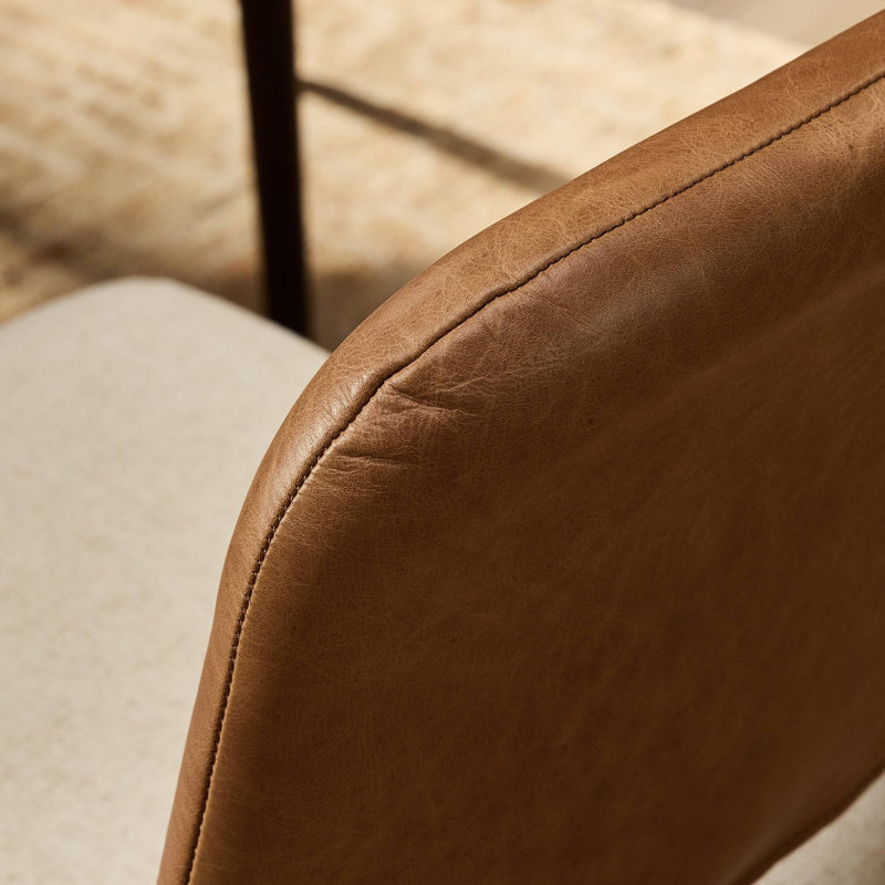 Ryver Dining Chair-Dulane Mahogany, Antwerp Natural
