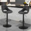 Swivel Upholstered Adjustable Height Counter Stool with Metal Frame-383902240