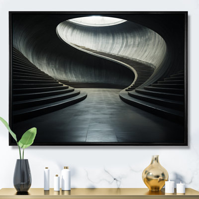 " Gray Concrete Canvas Subtle I "