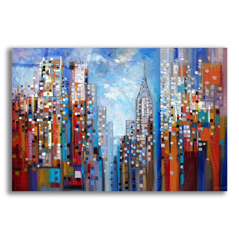 Manhattan par Ekaterina Ermilkina - impression sans cadre, H 16 po x l 24 po x P 0,2 po