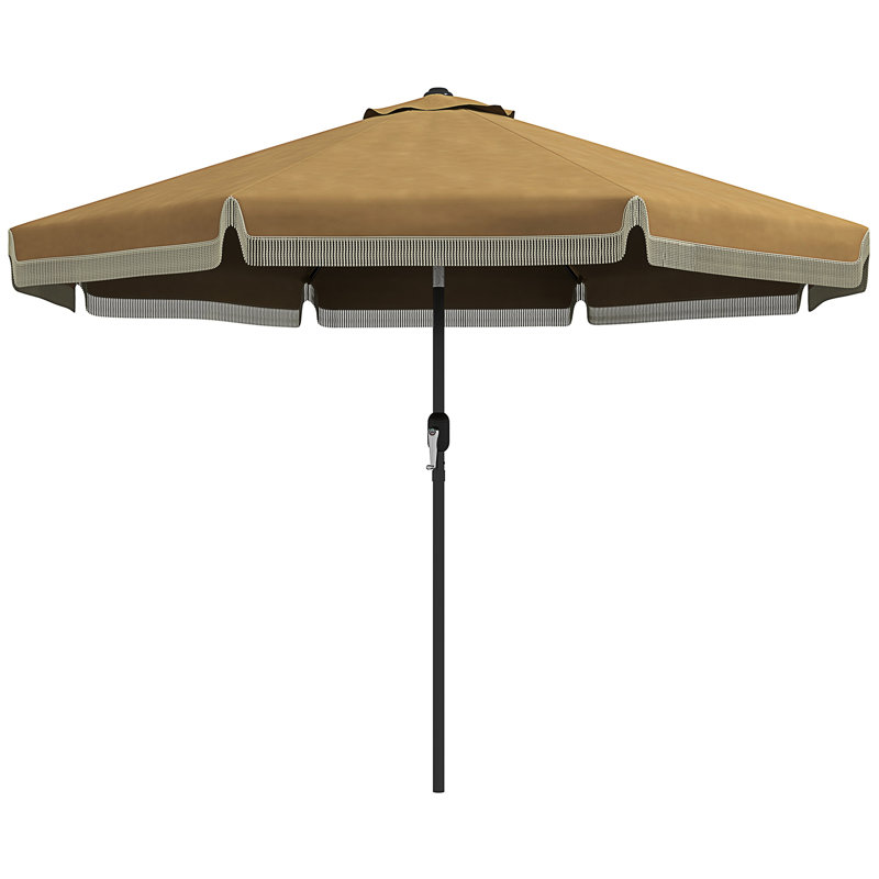Parasol de patio 9 pi Outsunny, Tanné