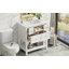 Ensemble de meuble-lavabo autoportant 30 po avec 5 tiroirs, ensemble de meuble-lavabo autoportant 30 po avec cadre en bois massif-874016011