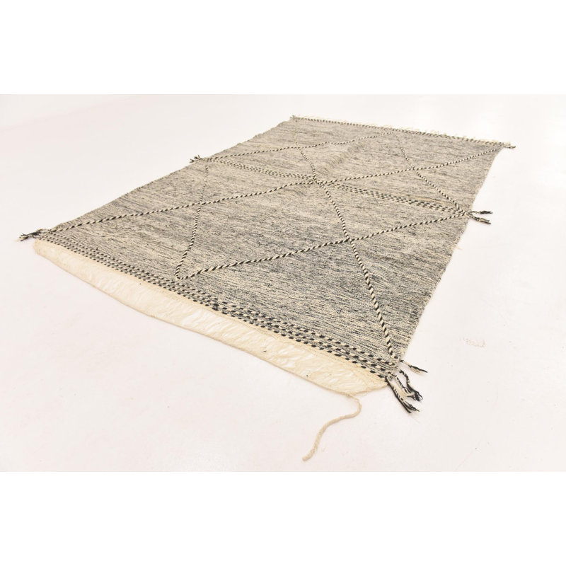 Tapis noir et blanc Julian