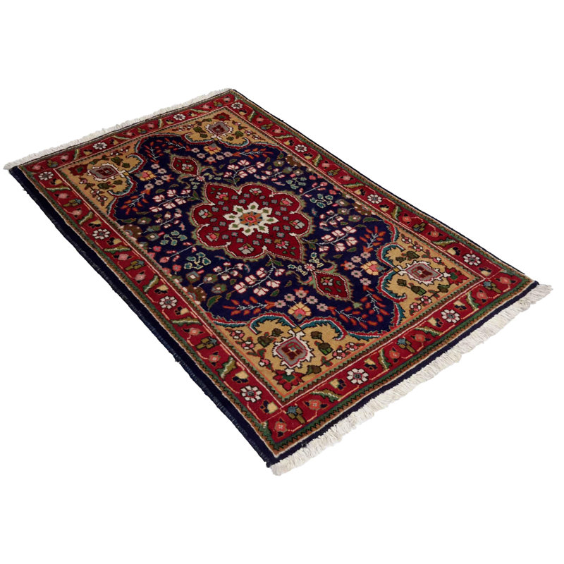 Pasqualina Oriental Area Rug in Blue