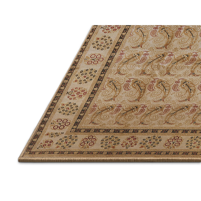 Tapis oriental rose / beige, Rectangle 6 pi x 9 pi