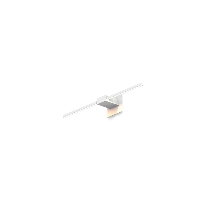 Z-Bar Aluminum LED Armed Sconce, Matte White, 4.5" H x 24" W x 4" D