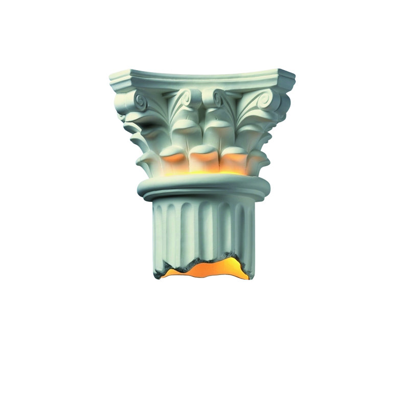Applique murale Leilla, Incandescent, Marbre agate