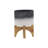 CERAMIC 5" PLANTER ON WOODEN STAND, GRAY