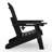 Outdoor Folding Adjustable Adirondack Chair With Hideaway Ottoman & Round Side Table-1018716840