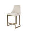 Tabouret de comptoir rembourré H 26 po avec base en métal