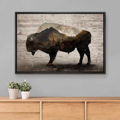 " Double Exposure Buffalo Mountain Forest "