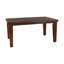 Table de salle à manger rectangulaire 1 pièce en chêne foncé avec rallonge de rangement en bois