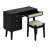 39" Retro Bohemian Style Wooden Makeup Vanity Set With Storage Drawers-696931087