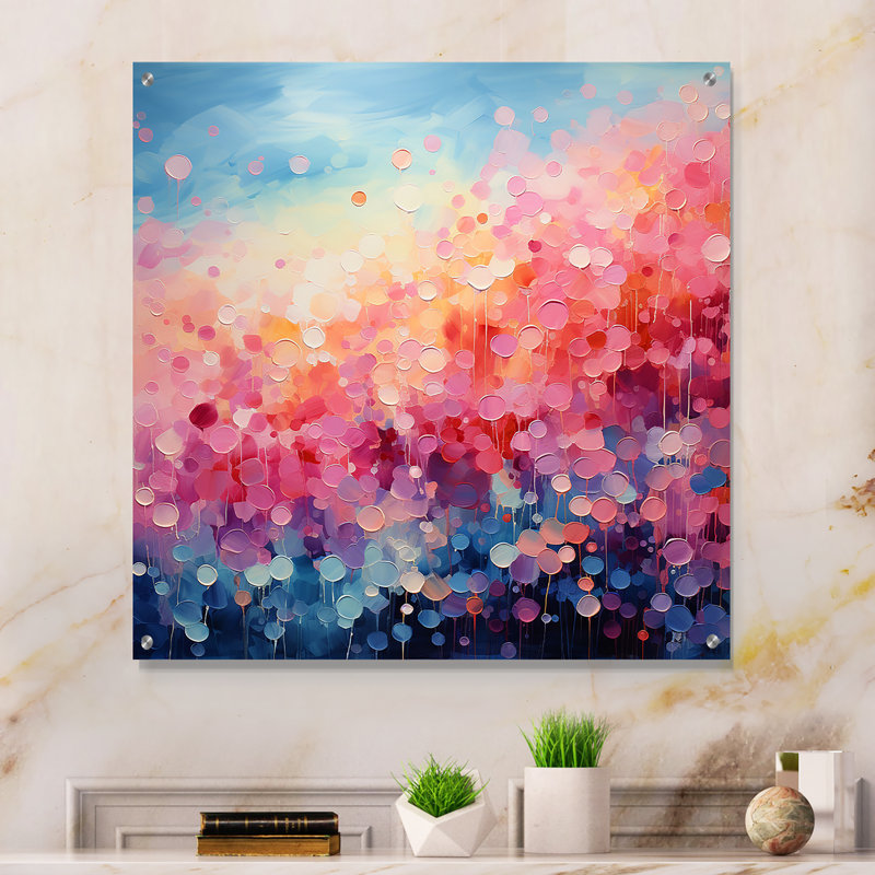 Coffeng - Art mural moderne abstrait en acrylique, H 36 po x l 36 po