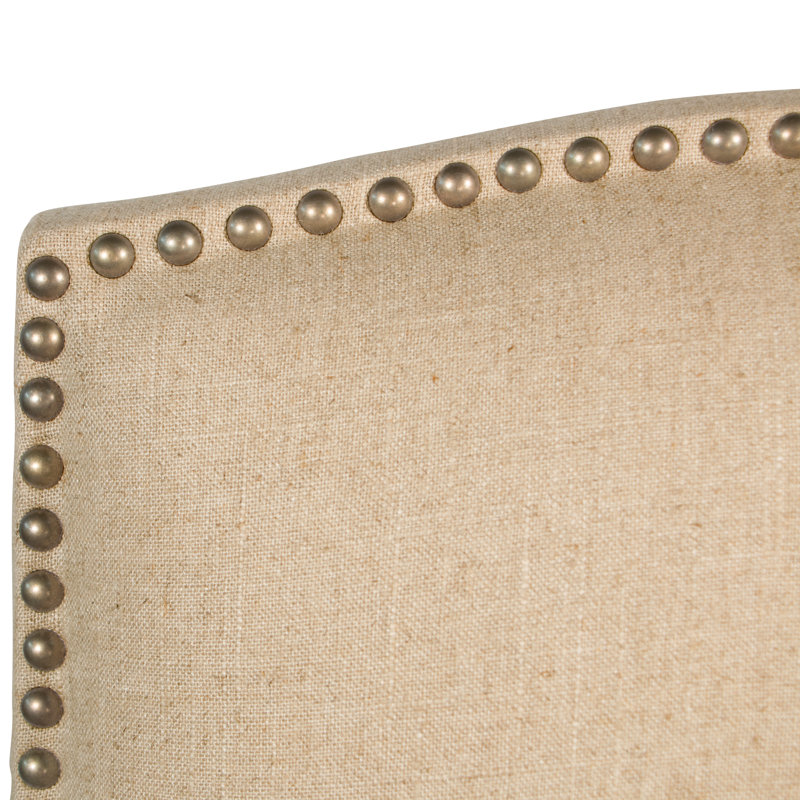 Nadia 20'' H Upholstered Dining Chair, Classic Pearl Performance Velvet, Natural Wood