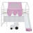 Wooden Loft Bed House-Shaped Frame With A Tent-1224555845-1224555846