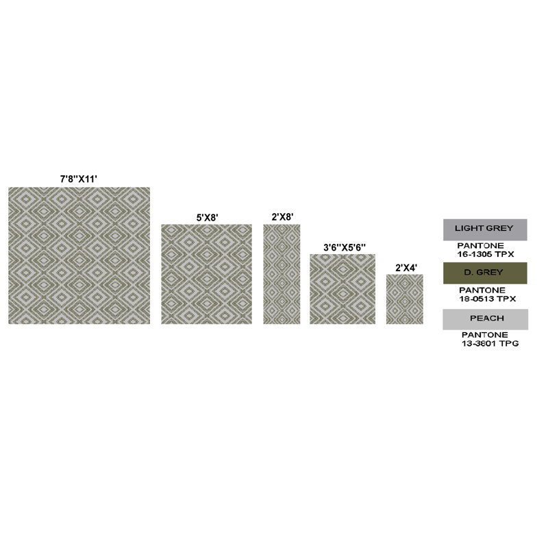 Fink Geometric Indoor Rug, Runner 2' x 8'