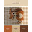 Tapis abstrait moderne et contemporain lavable à la machine Myrtlewood Thanksgiving en beige - reliure beige-668696527