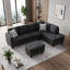Canapé modulaire rembourré réversible avec repose-pieds-133526728-133526730