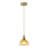 1-Golden brown glass dimmable pendant light