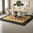 Modern Extendable Dining Table Sets With Pu Chairs For Home