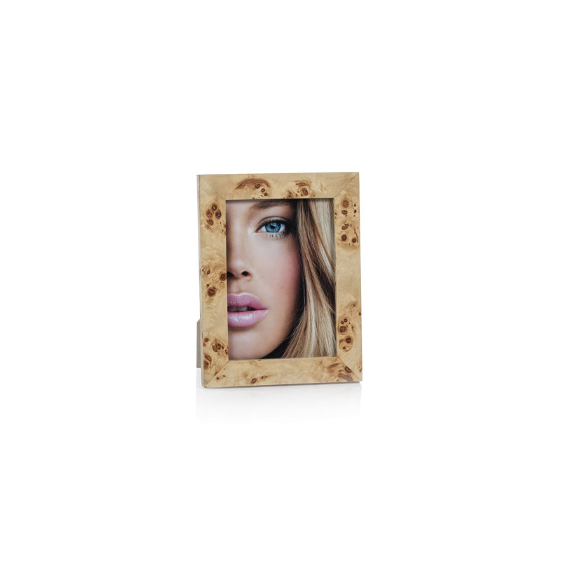 Monterey Burl Veneer/ MDF Picture Frame, L 5 po x H 7 po