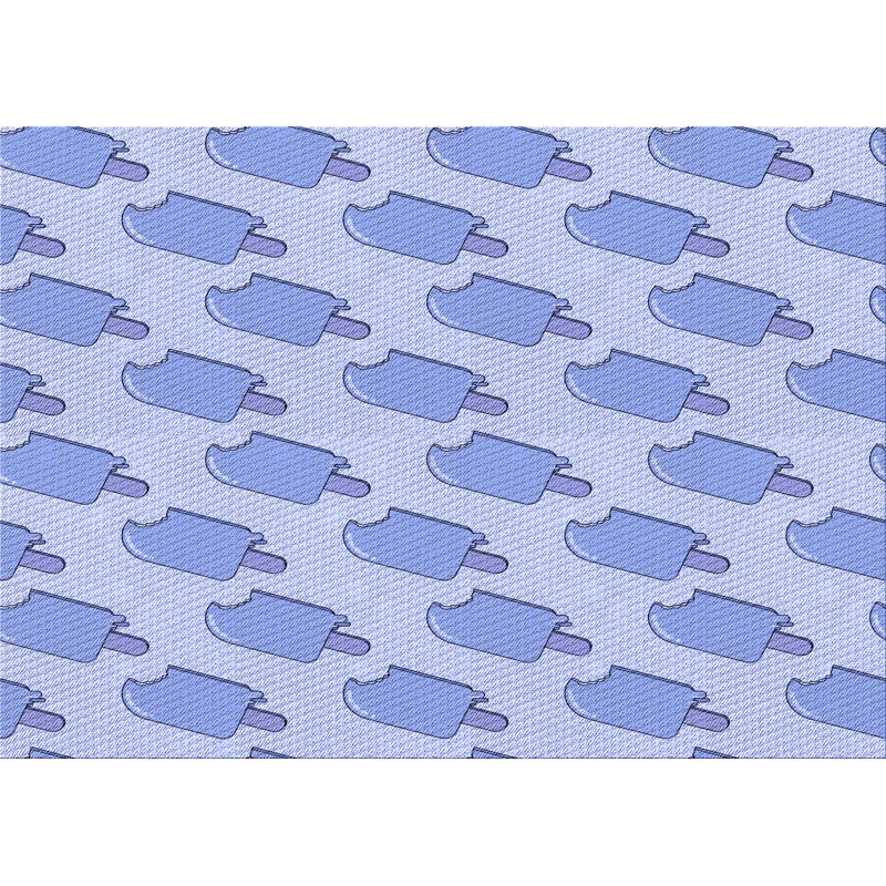 Tapis bleu tissé à la machine, Tapis de couloir 2 pi x 5 pi