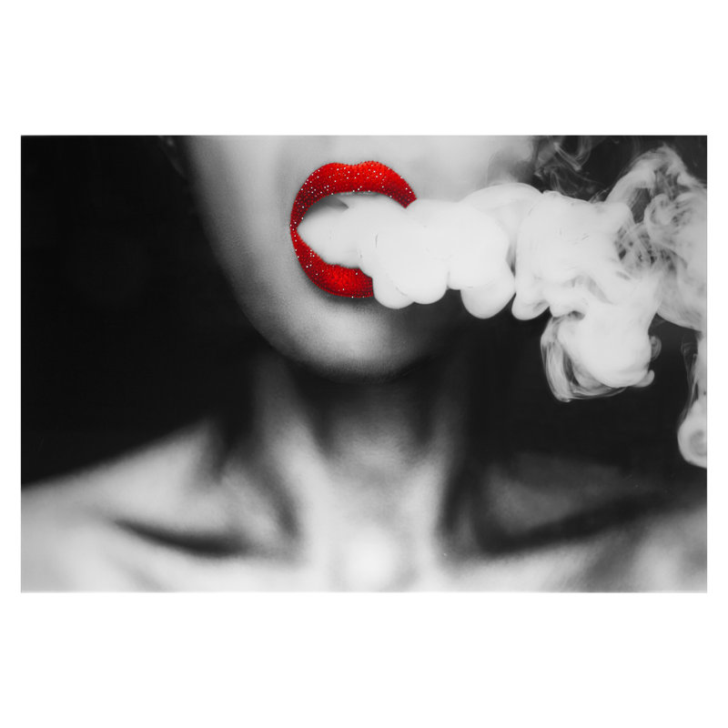Art mural en verre trempé sans cadre Rolling Smoke - 40 po x 60 po
