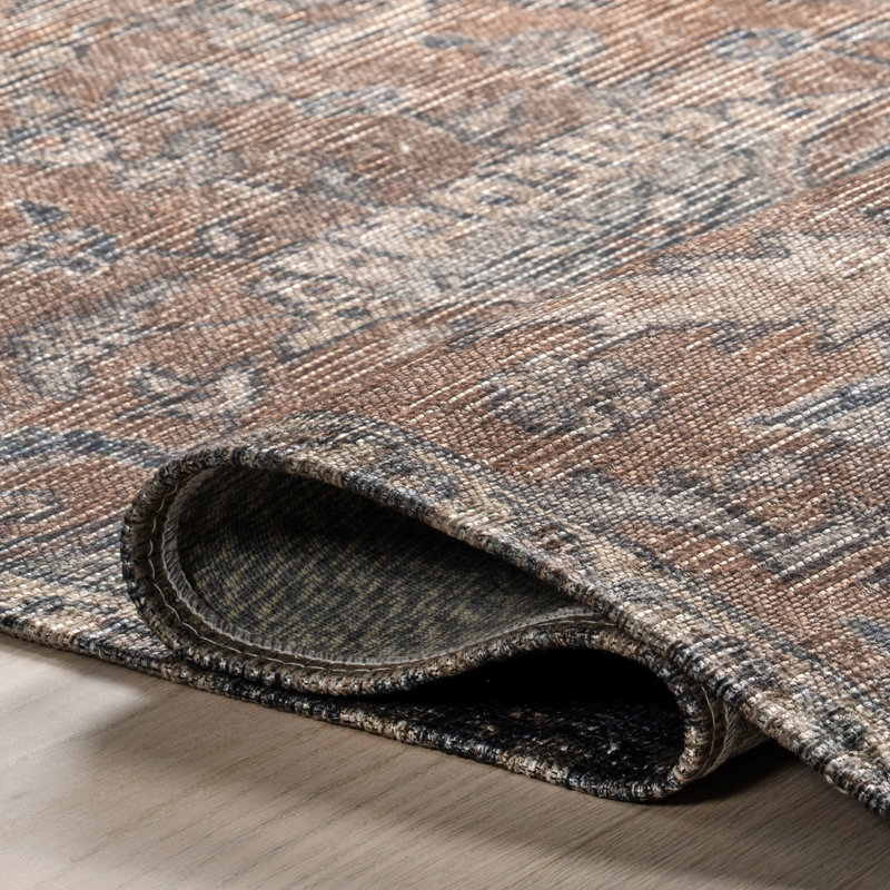 Tapis oriental rouille Tammo, Rectangle 5 pi 3 po x 7 pi 7 po
