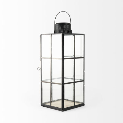 Lanterne murale en verre