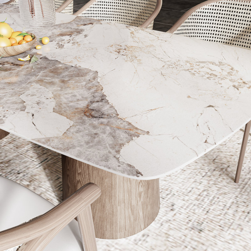 Grande table de salle à manger moderne 86/93 po Elara, Pandora, H 29,53 po x L 93,7 po x l 43,31 po