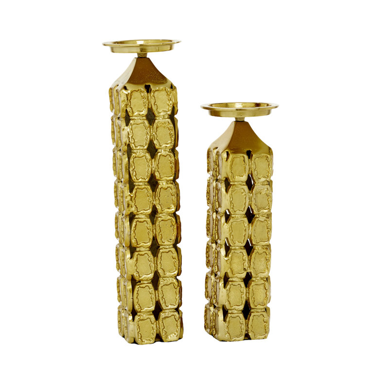 18.80'' H Aluminum Tabletop Candlestick
